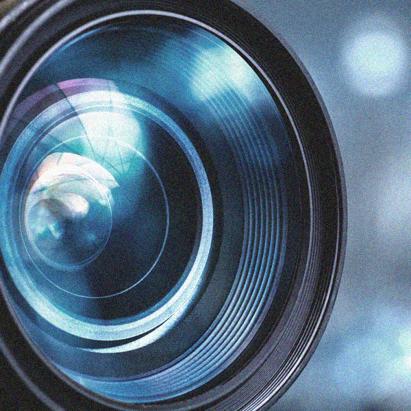 Image of a video camera lens